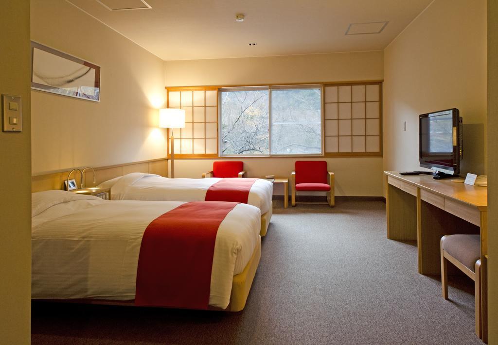 Gosenjaku Hotel Kamikochi Matsumoto Rum bild